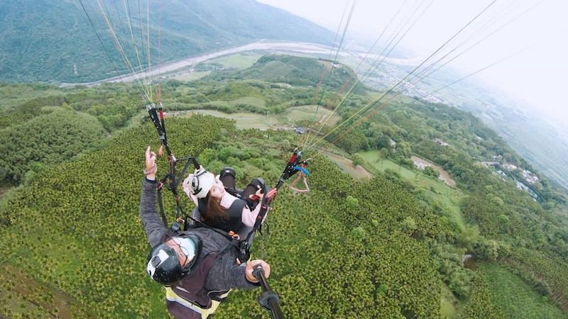 全台最高花蓮飛行傘高空飛行體驗-含攝影照片【明利飛行傘】 花蓮好好玩