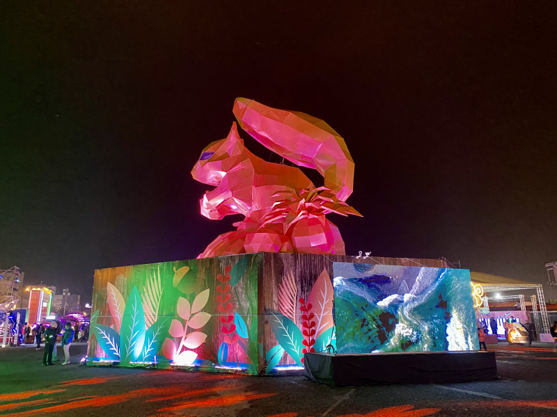 【花蓮行程】2020花蓮太平洋燈會｜最討喜的16米高開運花栗鼠來了!讓你新年福氣滿滿滿 花蓮好好玩